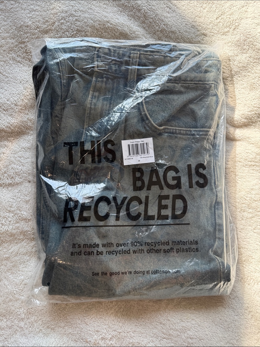 Cotton On Men's Jeans - Washed Blue